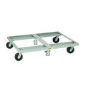 Little Giant Pallet Dollies, 3600 lbs. Capacity, 6" Phenolic Wheels, 2 Floor Locks PD40486PH2FL